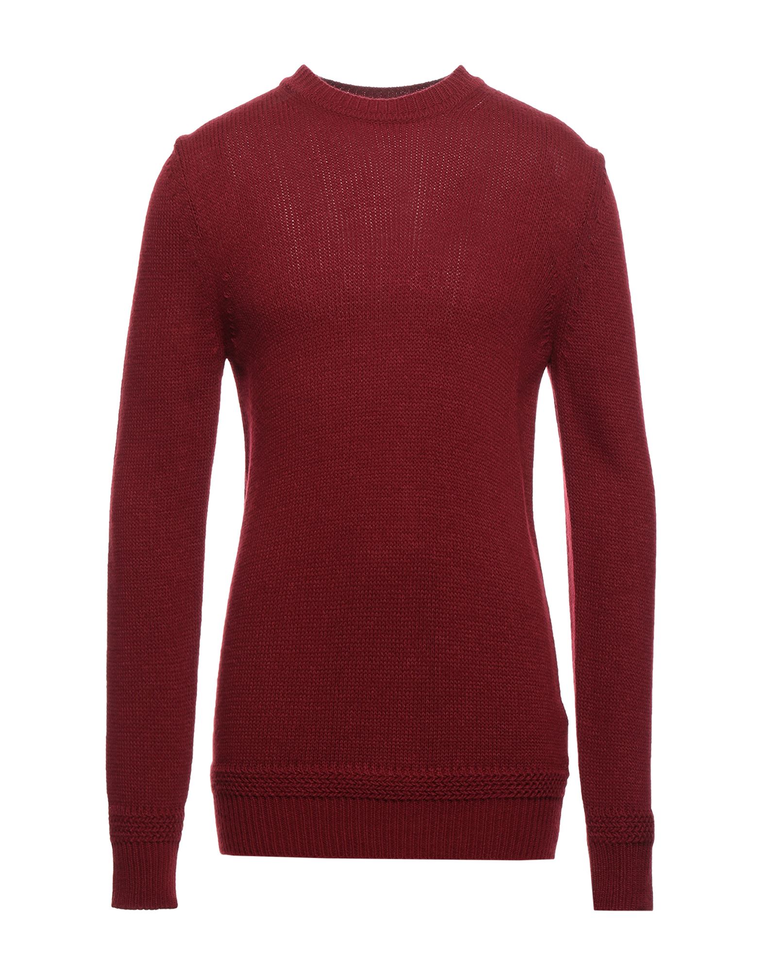 Tsd12 Man Sweater Burgundy Size Xxl Dralon In Red