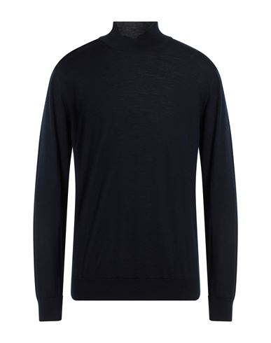 Daniele Fiesoli Man Turtleneck Midnight Blue Size Xl Merino Wool In Navy Blue