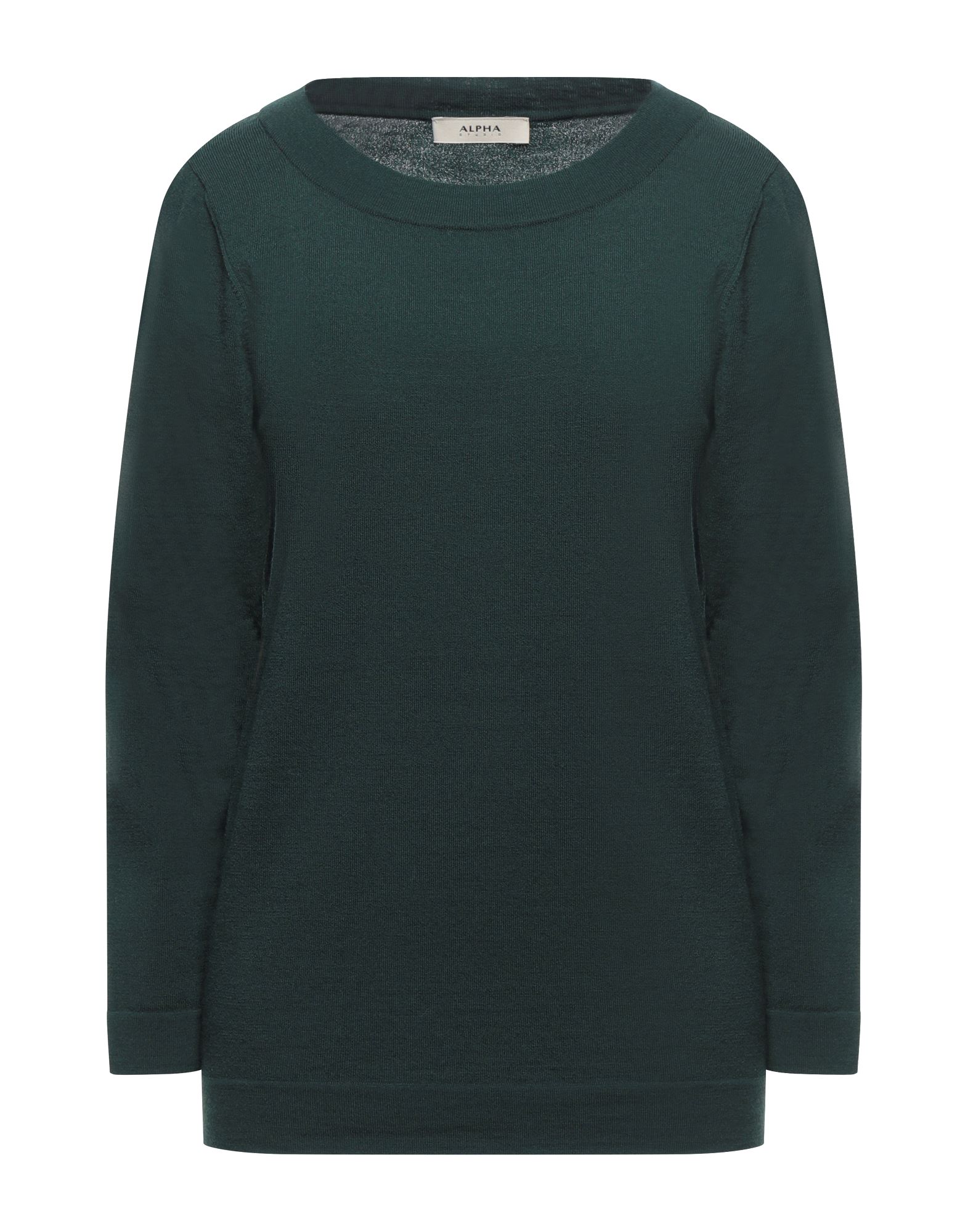 Alpha Studio Sweaters In Dark Green