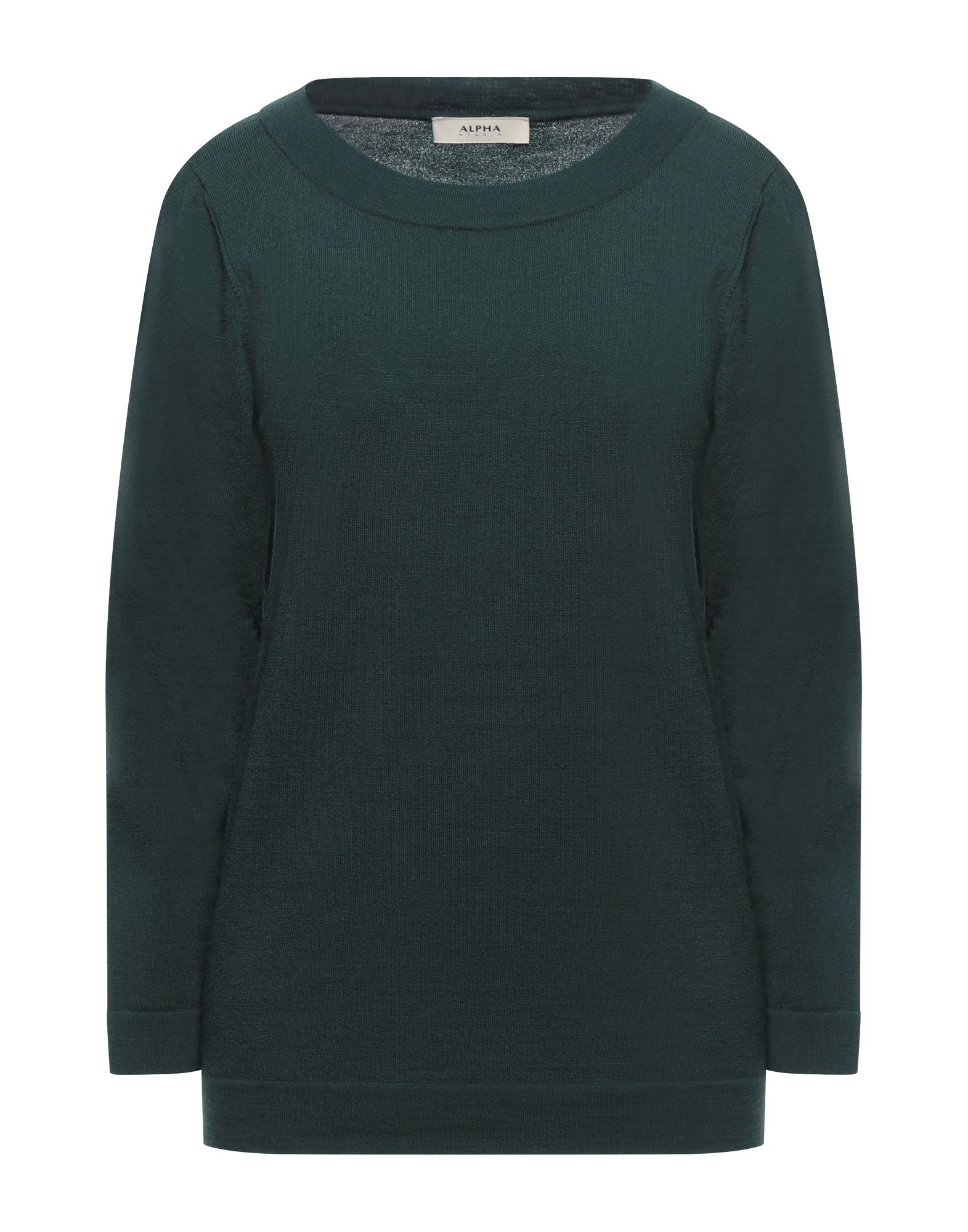 Alpha Studio Sweaters In Dark Green