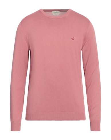 Brooksfield Man Sweater Pastel Pink Size 48 Cotton