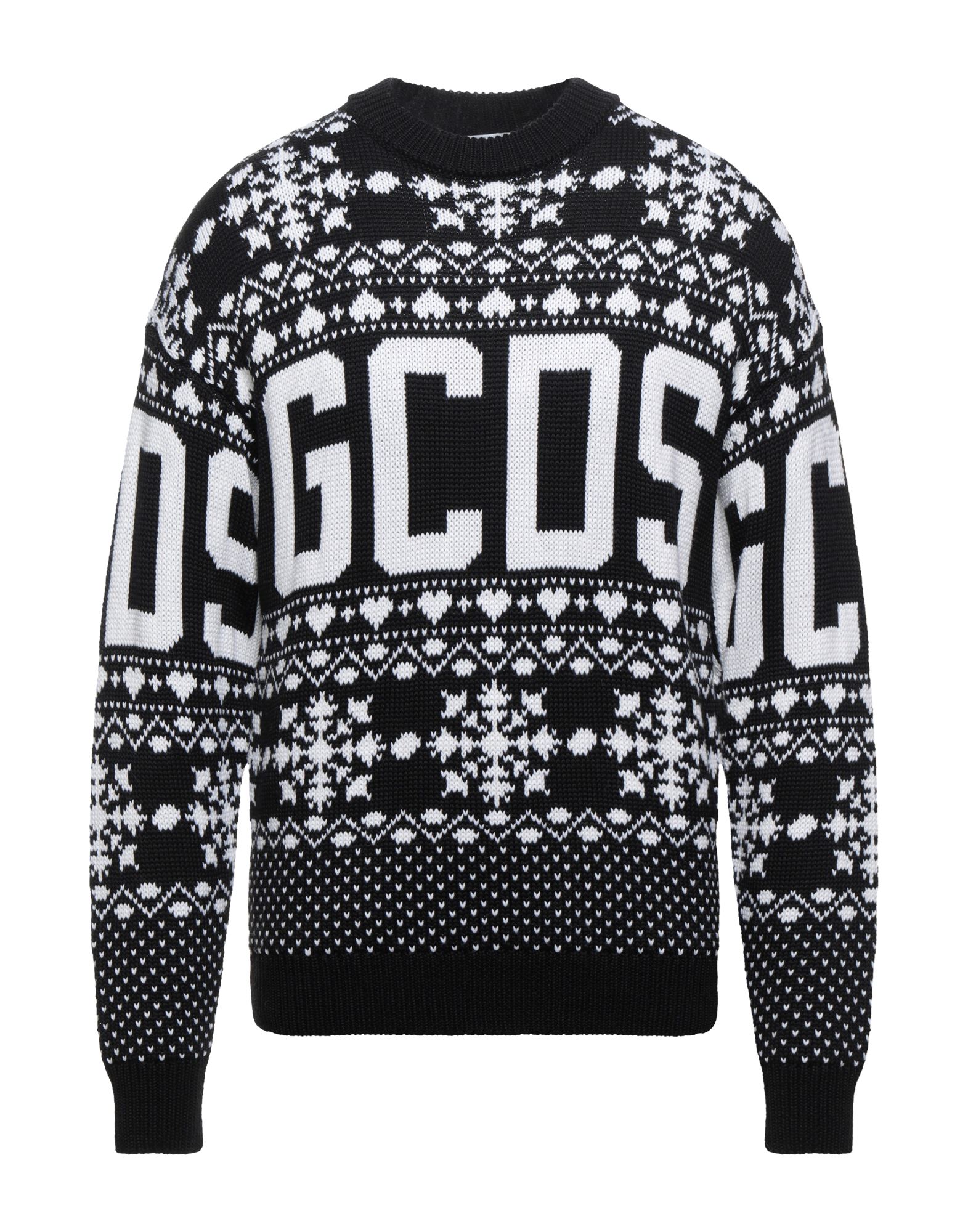Gcds Snowflake Intarsia Jumper In Black