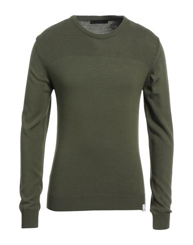 Exte Man Sweater Military Green Size Xxl Wool, Acrylic