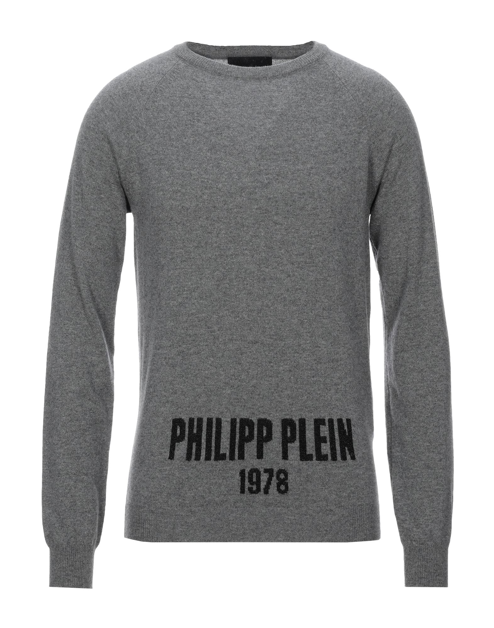 Philipp Plein Sweaters In Grey