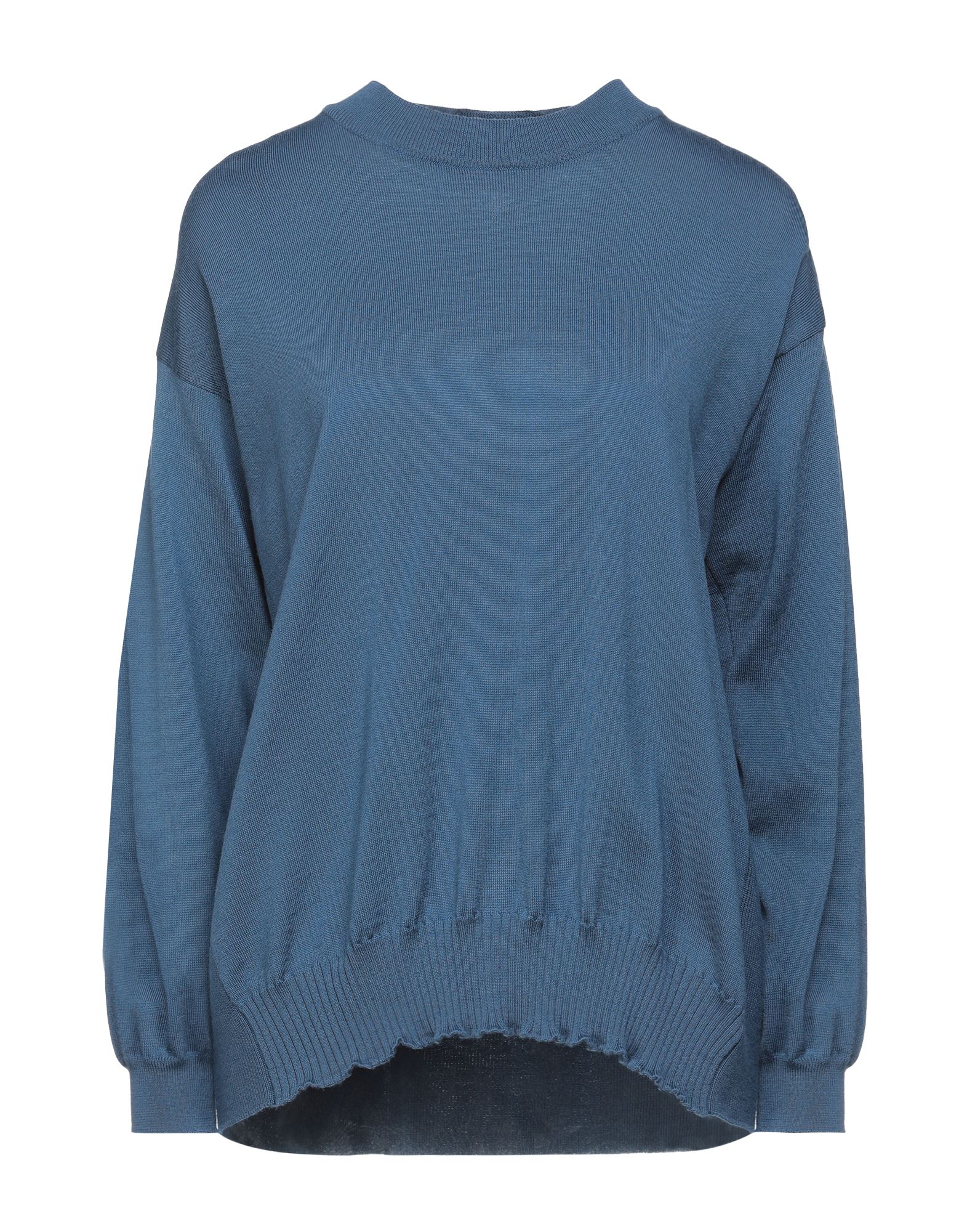 Alpha Studio Turtlenecks In Slate Blue