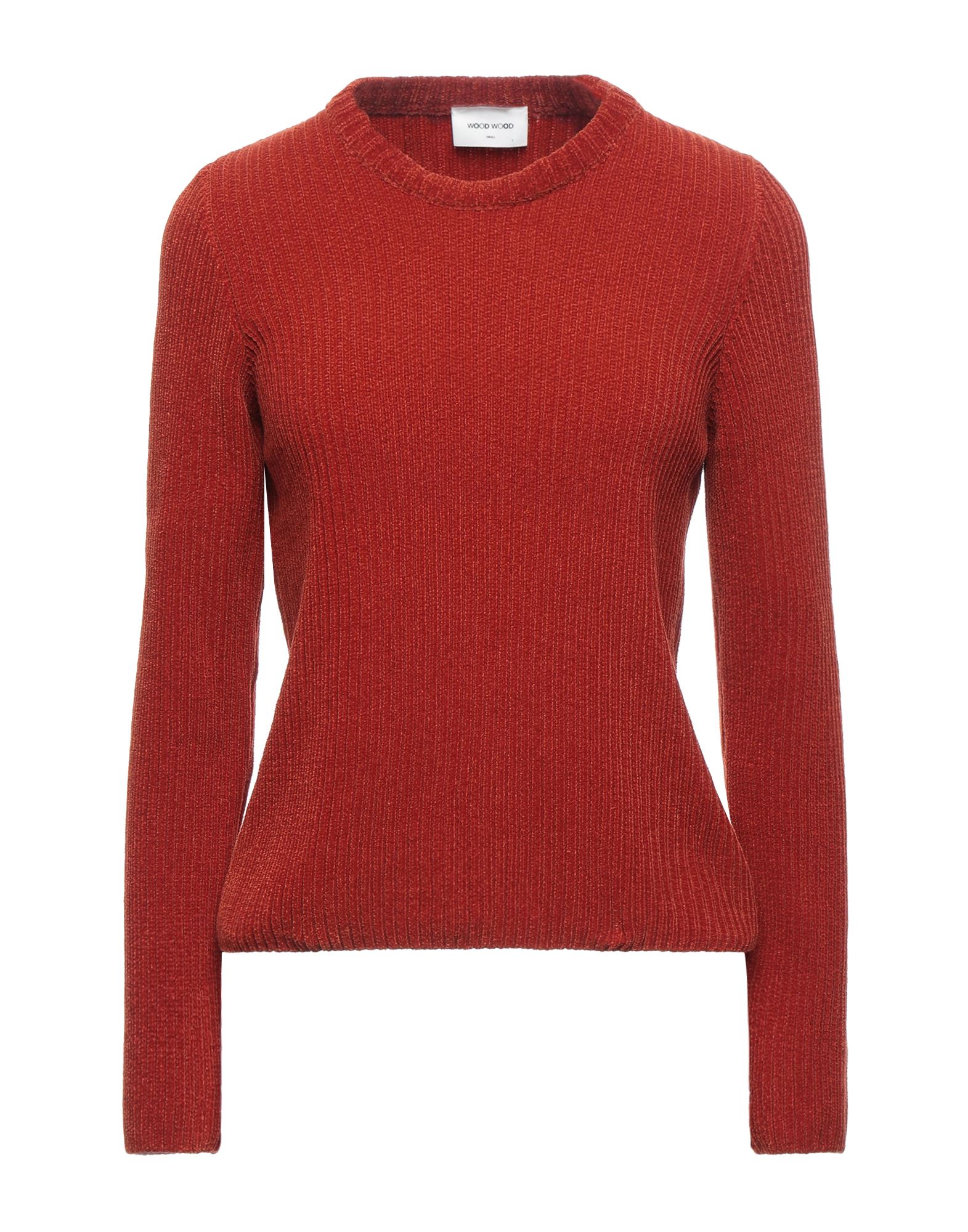 Shop Wood Wood Woman Sweater Rust Size S Polyester In Red