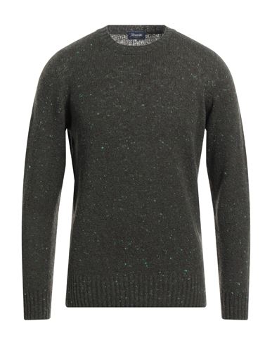 Drumohr Man Sweater Military Green Size 44 Virgin Wool, Cashmere, Polyamide