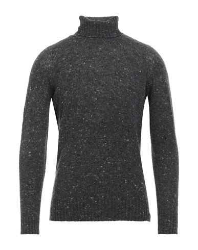 Drumohr Man Turtleneck Grey Size 46 Virgin Wool, Cashmere, Polyamide In Gray