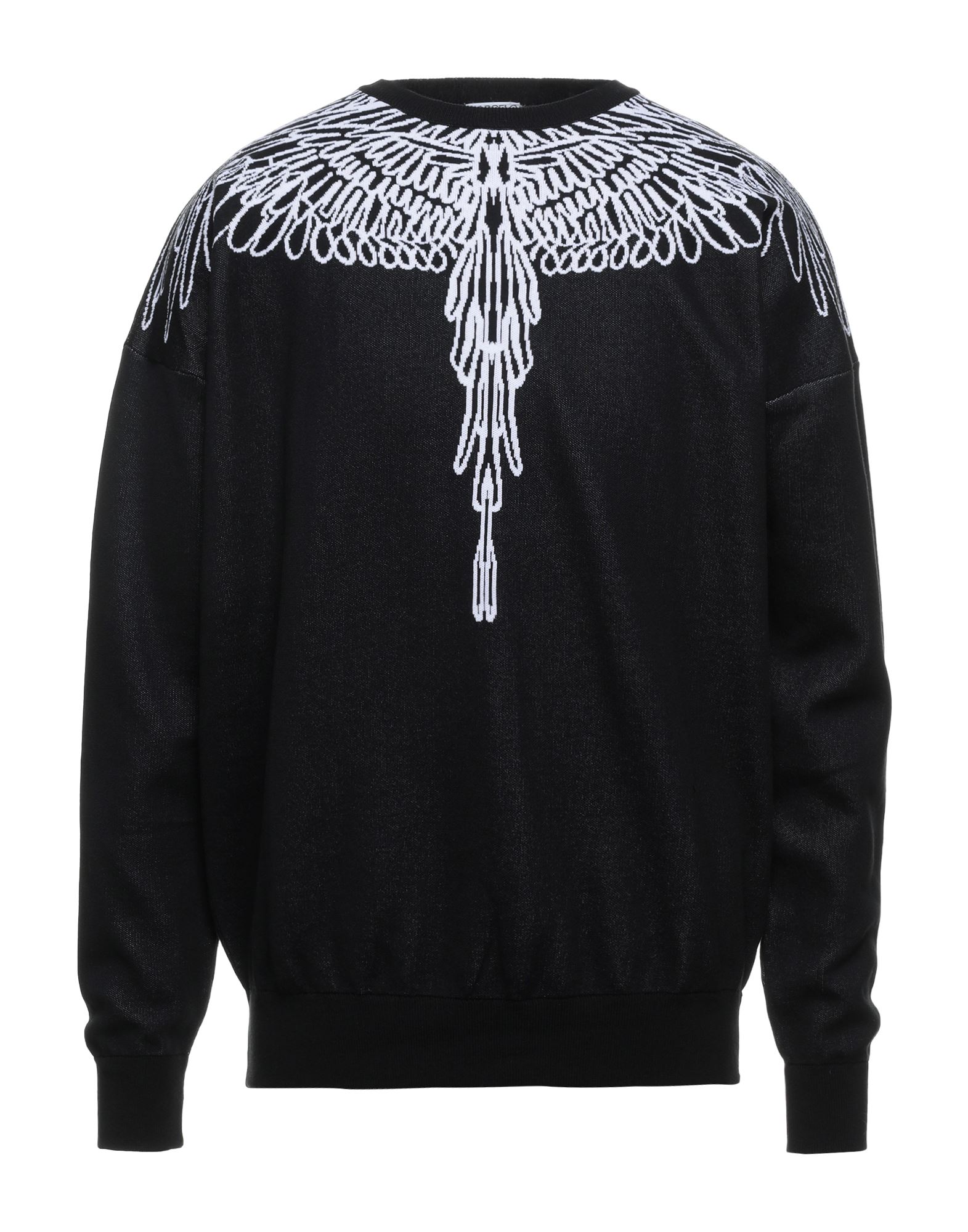 《セール開催中》MARCELO BURLON メンズ プルオーバー ブラック S コットン 51% / ナイロン 36% / ポリエステル 13%