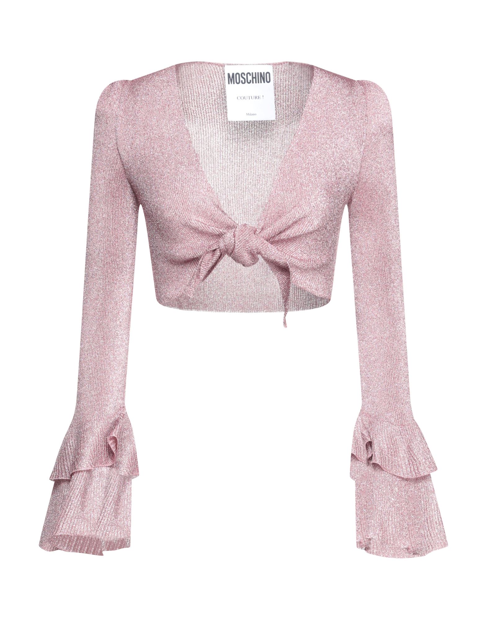 Moschino Wrap Cardigans In Pastel Pink