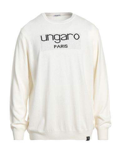 Ungaro Man Sweater White Size S Viscose, Polyamide, Wool, Cashmere