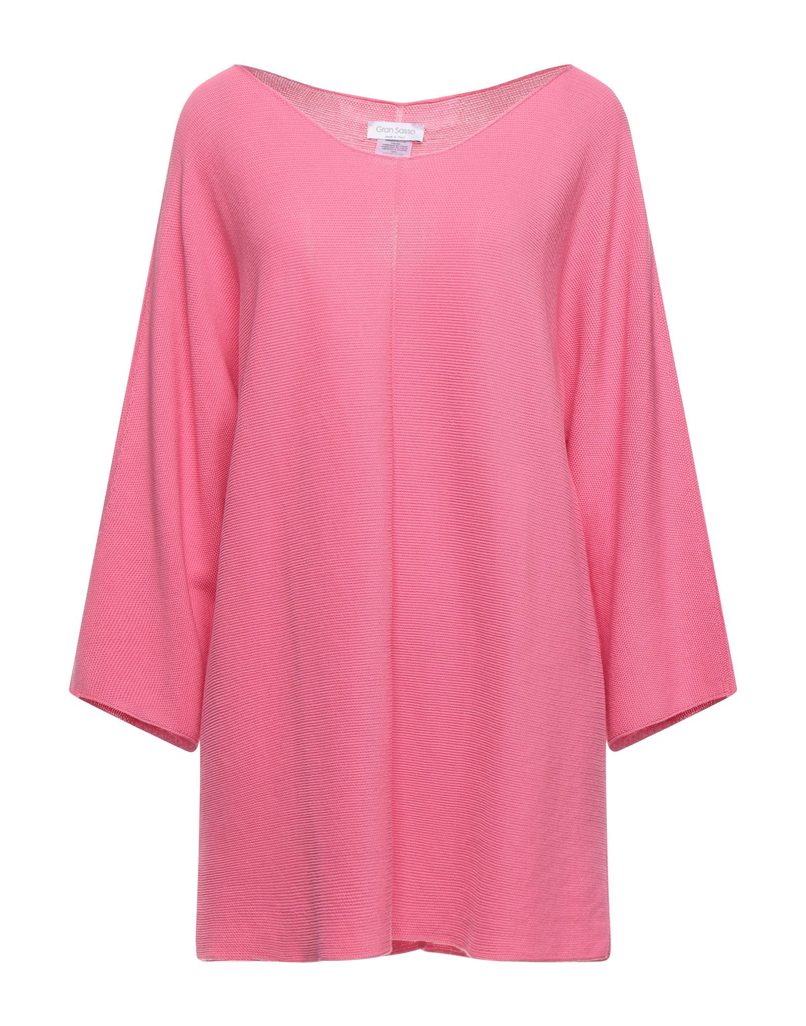 Shop Gran Sasso Woman Sweater Fuchsia Size 10 Cotton In Pink