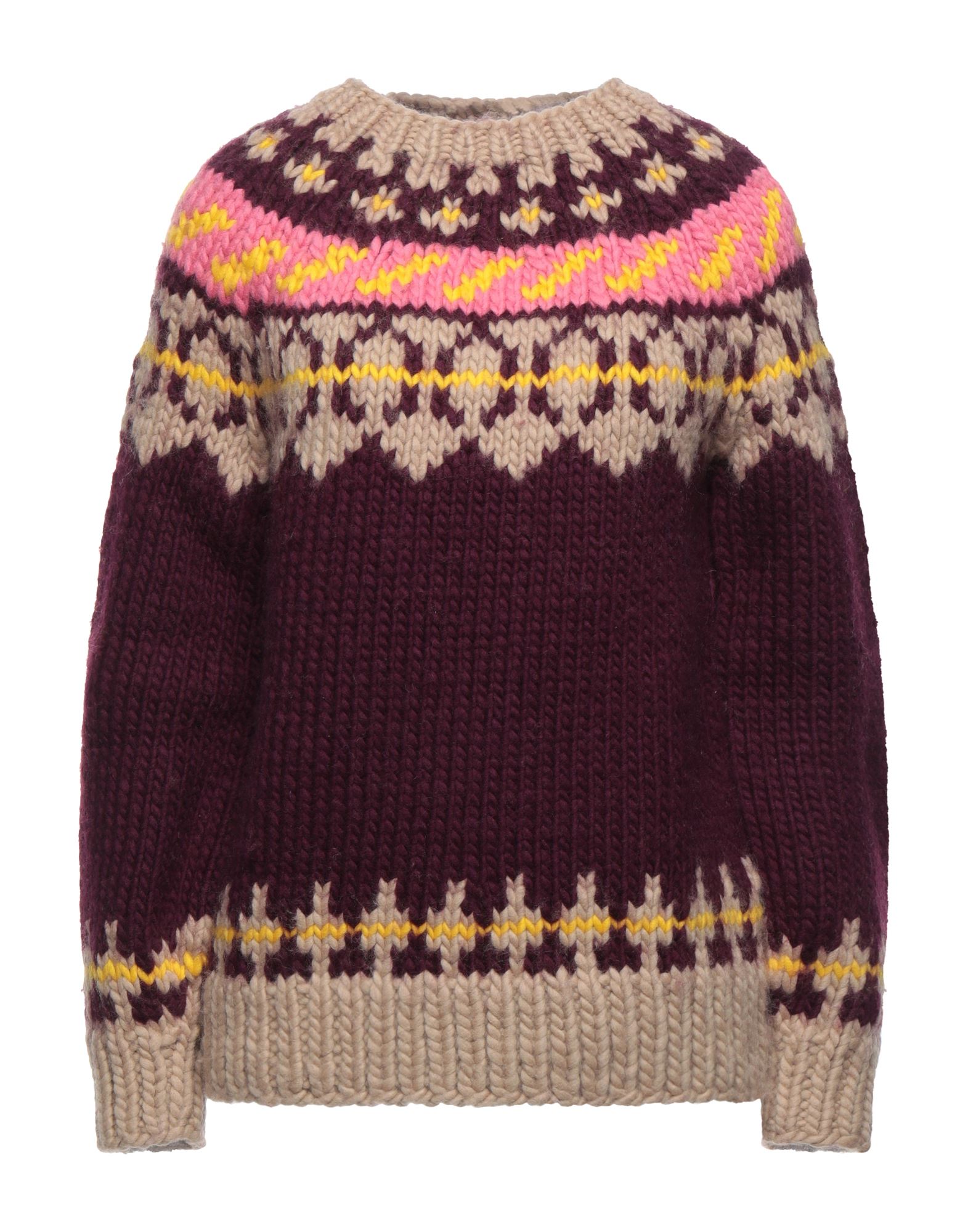 Shop Tory Burch Woman Sweater Mauve Size S Wool In Purple