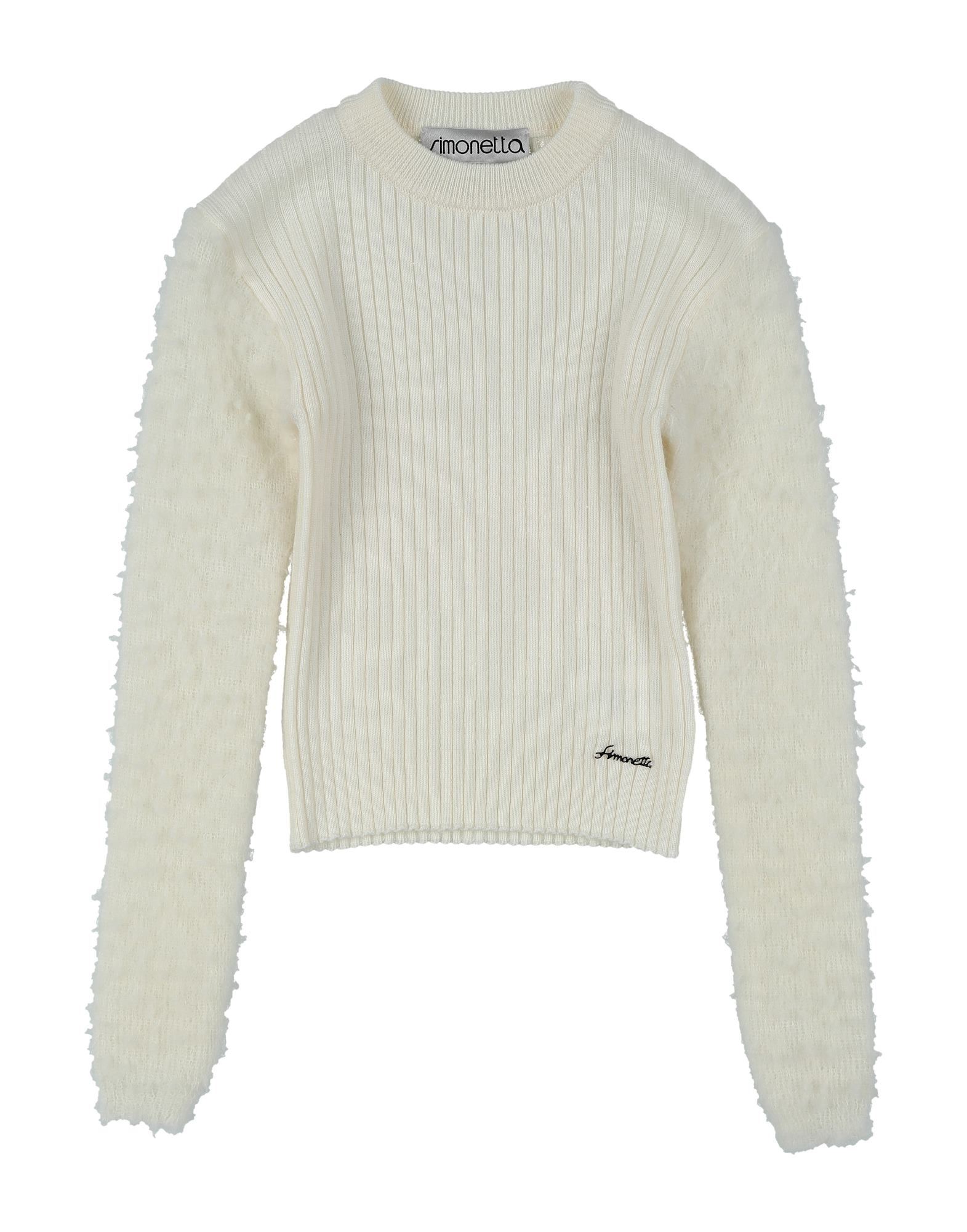Simonetta Toddler Girl Sweater Ivory Size 3 Virgin Wool In Ivory