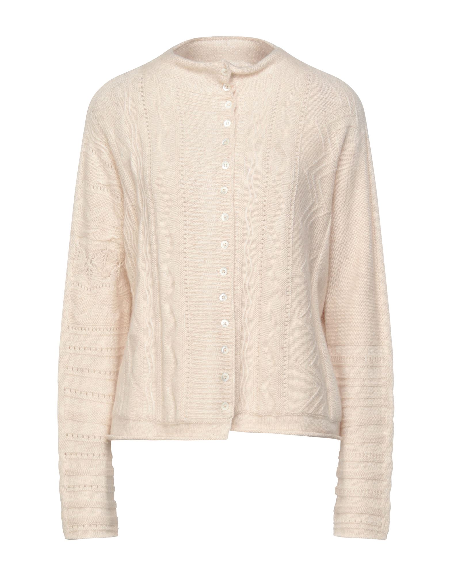 High Cardigans In Beige