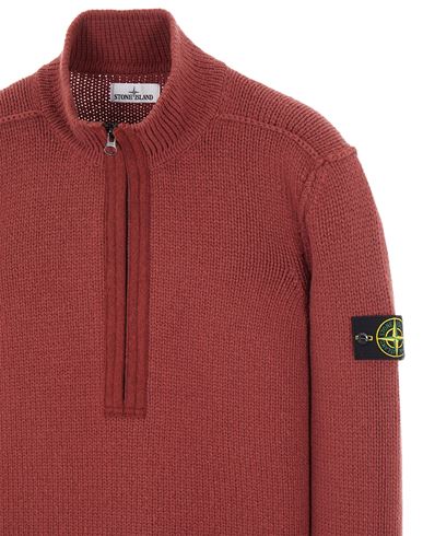 stone island red sweater