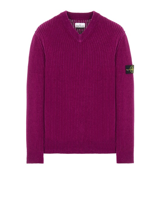 Sweater Herr 554A5 COTTON CHENILLE Front STONE ISLAND