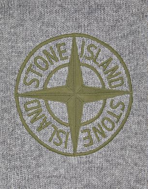embroidered-logo sweatshirt, Stone Island