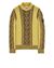 1 of 4 - Sweater Man 569D4 LAMBSWOOL WITH ARAN MOTIF Front STONE ISLAND