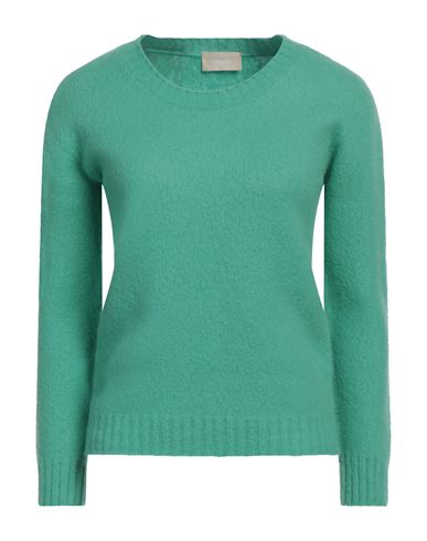 Drumohr Woman Sweater Green Size M Lambswool In Green