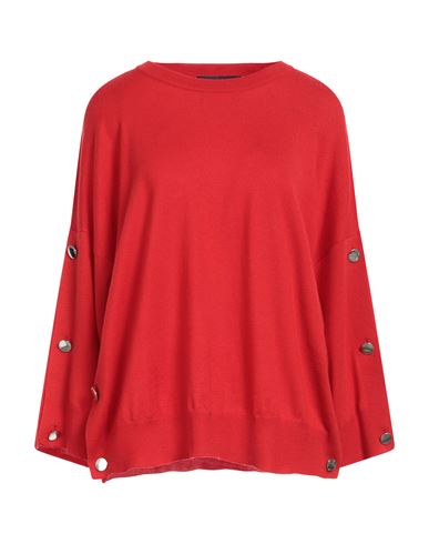 Boutique Moschino Woman Sweater Red Size 12 Virgin Wool