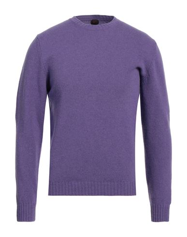 Mp Massimo Piombo Man Sweater Purple Size 36 Merino Wool