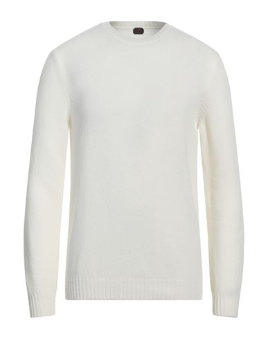 Mp Massimo Piombo Man Sweater Ivory Size 40 Merino Wool In White