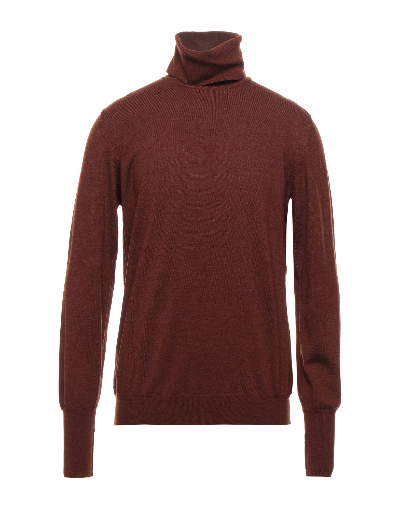 Alpha Studio Turtlenecks In Cocoa