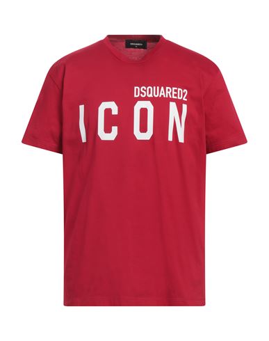 Dsquared2 Man T-shirt Brick Red Size S Cotton