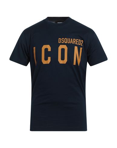 Dsquared2 Man T-shirt Navy Blue Size S Cotton
