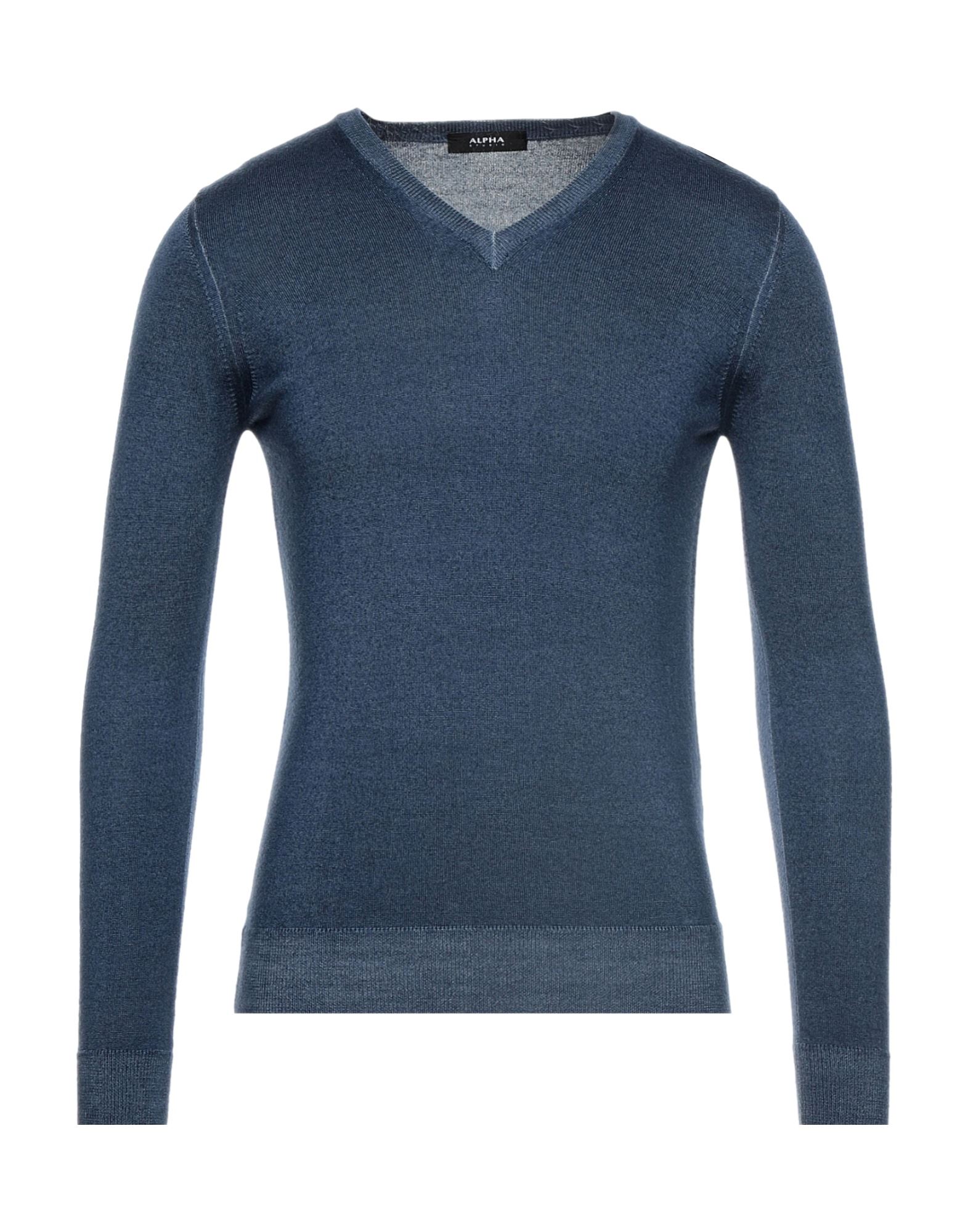 Alpha Studio Sweaters In Blue