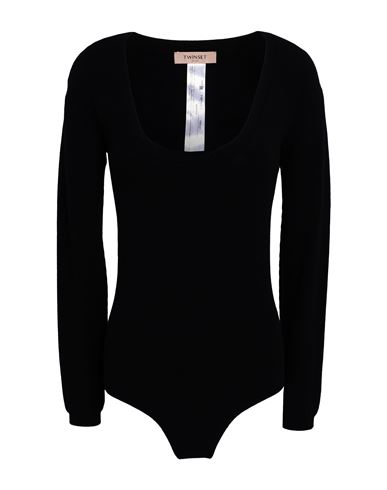 Twinset Woman Sweater Black Size M Viscose, Polyester