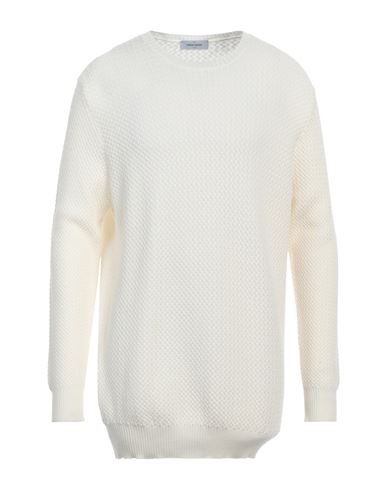 Gran Sasso Man Sweater Ivory Size 48 Virgin Wool In White