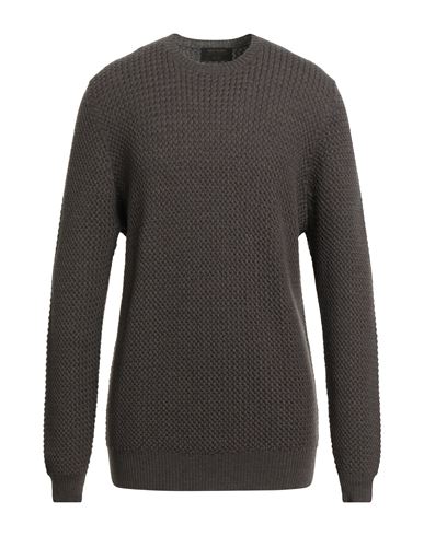 Gran Sasso Man Sweater Charcoal Size 48 Virgin Wool
