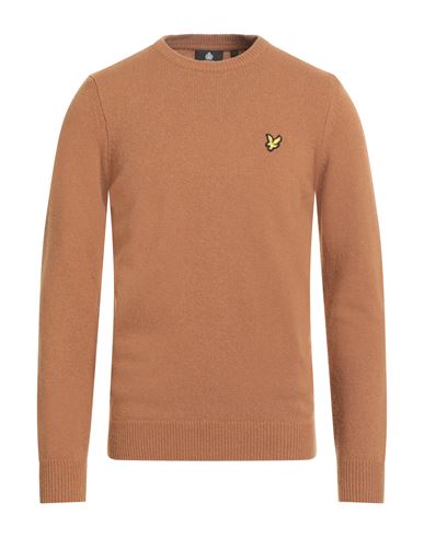 Lyle & Scott Vintage Man Sweater Tan Size S Wool, Polyamide