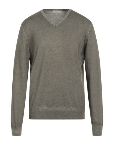 Shop Gran Sasso Man Sweater Military Green Size 42 Virgin Wool