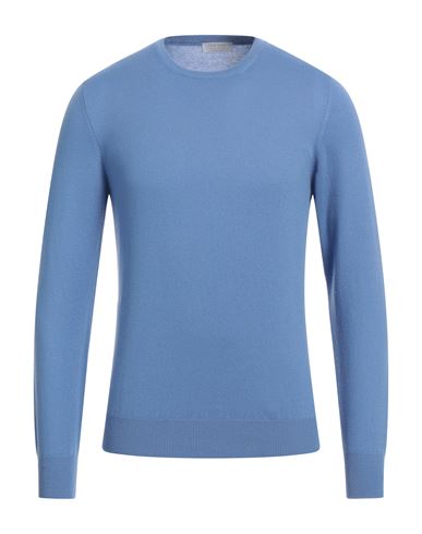 Shop Gran Sasso Man Sweater Light Blue Size 38 Cashmere