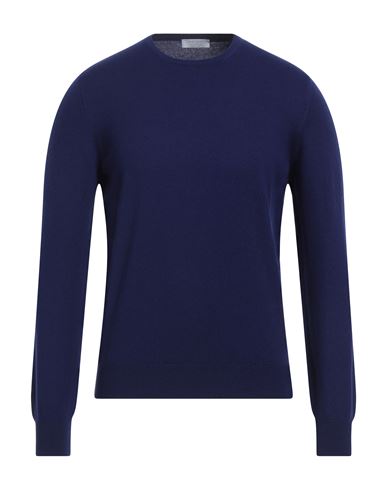 Gran Sasso Man Sweater Bright Blue Size 38 Cashmere