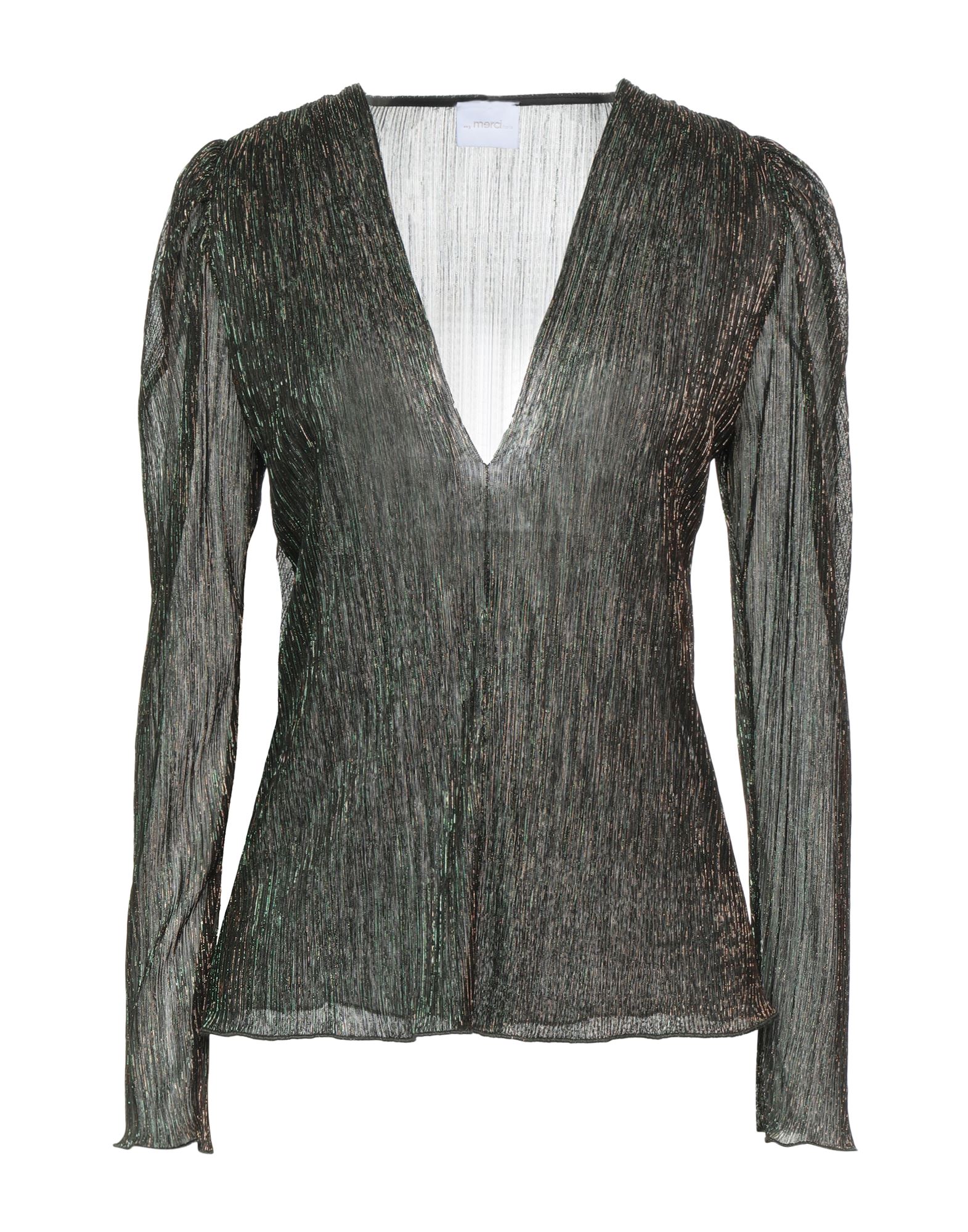 Merci .., Woman Sweater Green Size Xs Metallic Fiber, Polyester