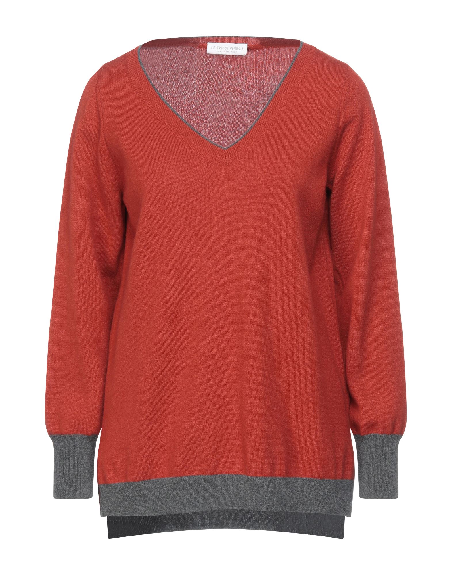 Le Tricot Perugia Sweaters In Rust