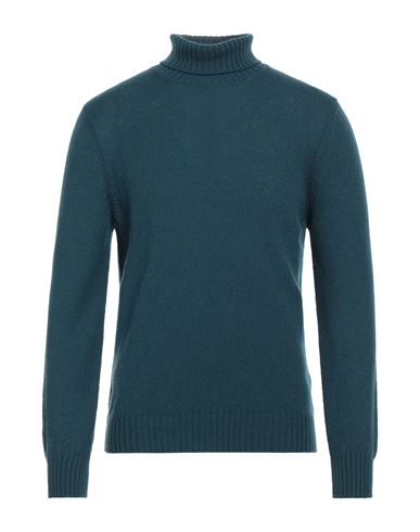 Gran Sasso Man Turtleneck Deep Jade Size 40 Virgin Wool In Green