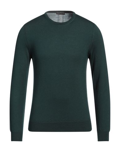 +39 Masq Man Sweater Dark Green Size S Merino Wool
