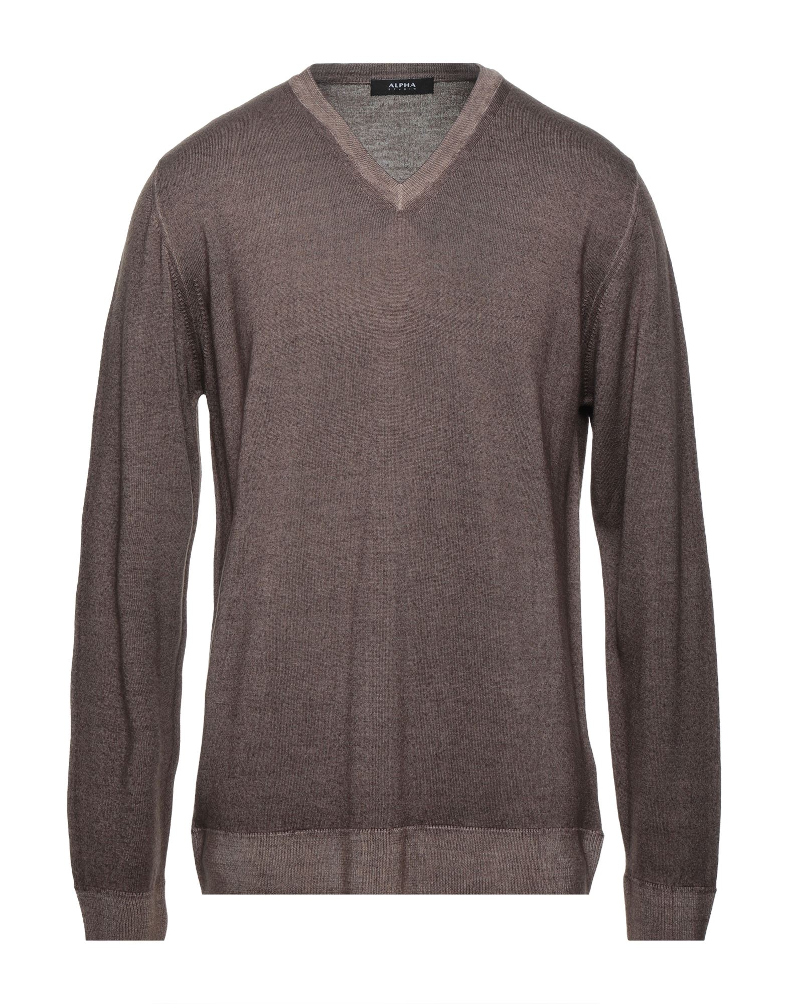Alpha Studio Sweaters In Khaki