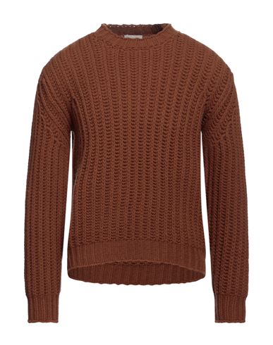 Altea Man Sweater Brown Size Xl Virgin Wool
