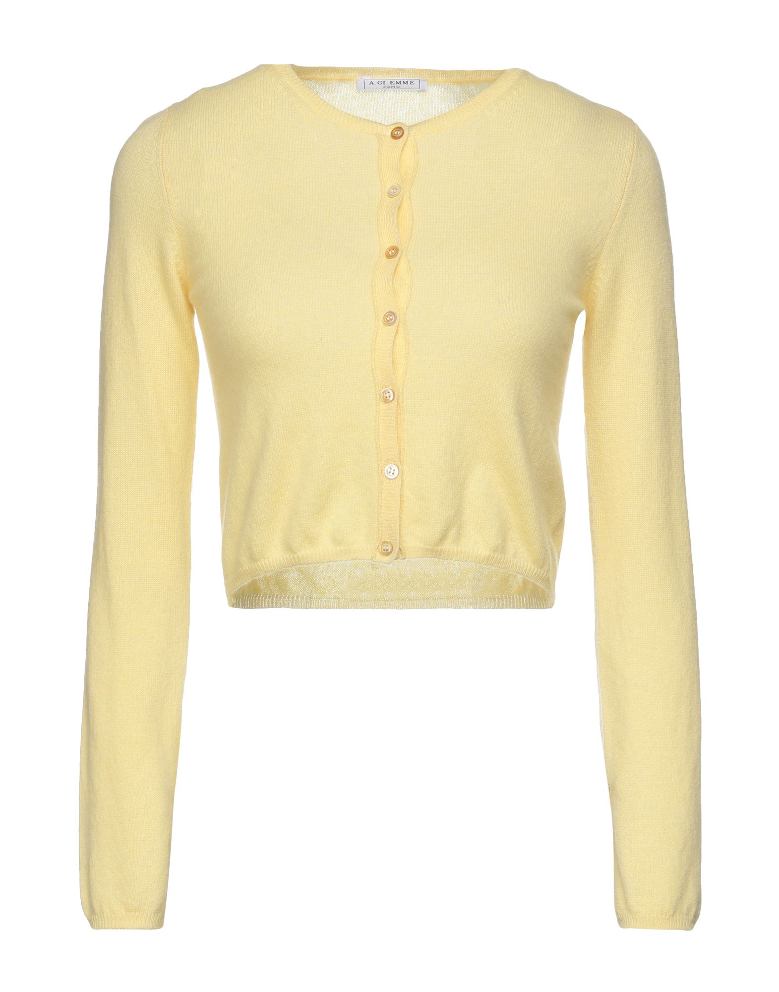 A. Gi. Emme Cardigans In Yellow