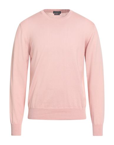 Ballantyne Man Sweater Salmon Pink Size 44 Cotton, Cashmere