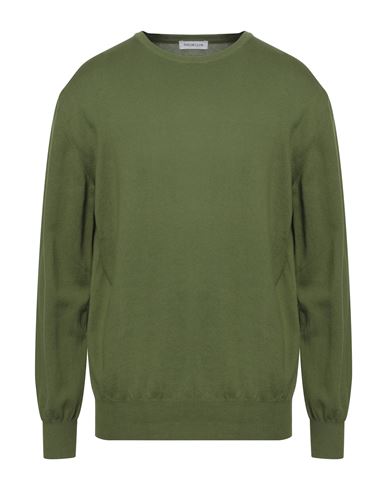 Tailor Club Man Sweater Military Green Size 46 Cotton