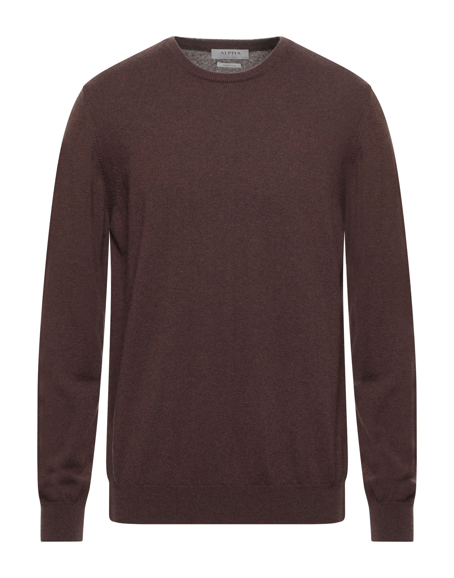 Alpha Studio Sweaters In Cocoa