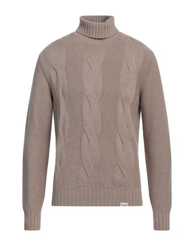 Man Turtleneck Sand Size 40 Polyamide, Viscose, Wool, Cashmere