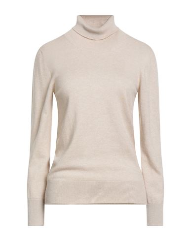 Barba Napoli Woman Turtleneck Beige Size 10 Cashmere In Neutral